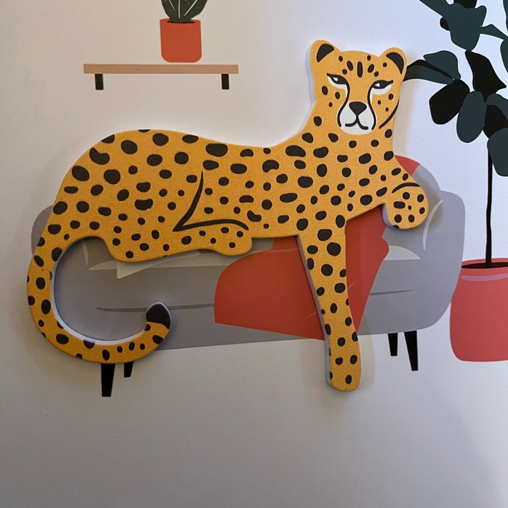 NWOT - Cheetah Framed Wall Art, Bundle of 2 - Picture 6 of 10